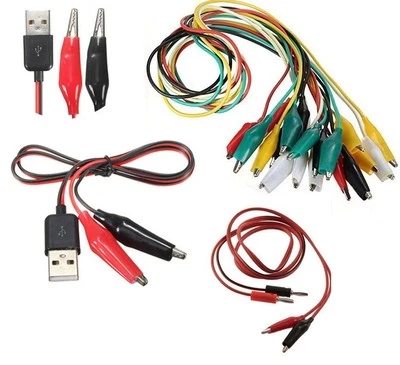 Alligator Test Lead Clip To Banana Plug Test Clips to USB Alligator Test Clips U