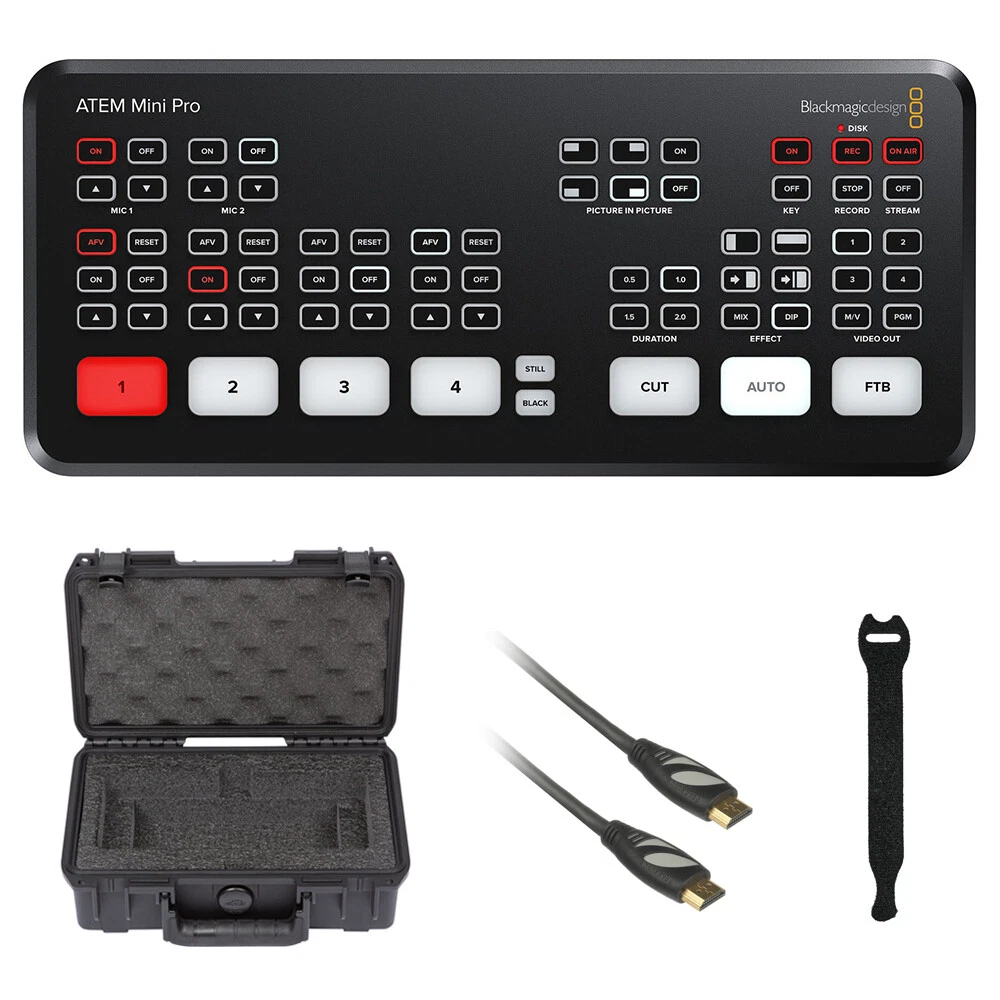 Blackmagic Design ATEM Mini Pro HDMI Switcher with SKB iSeries