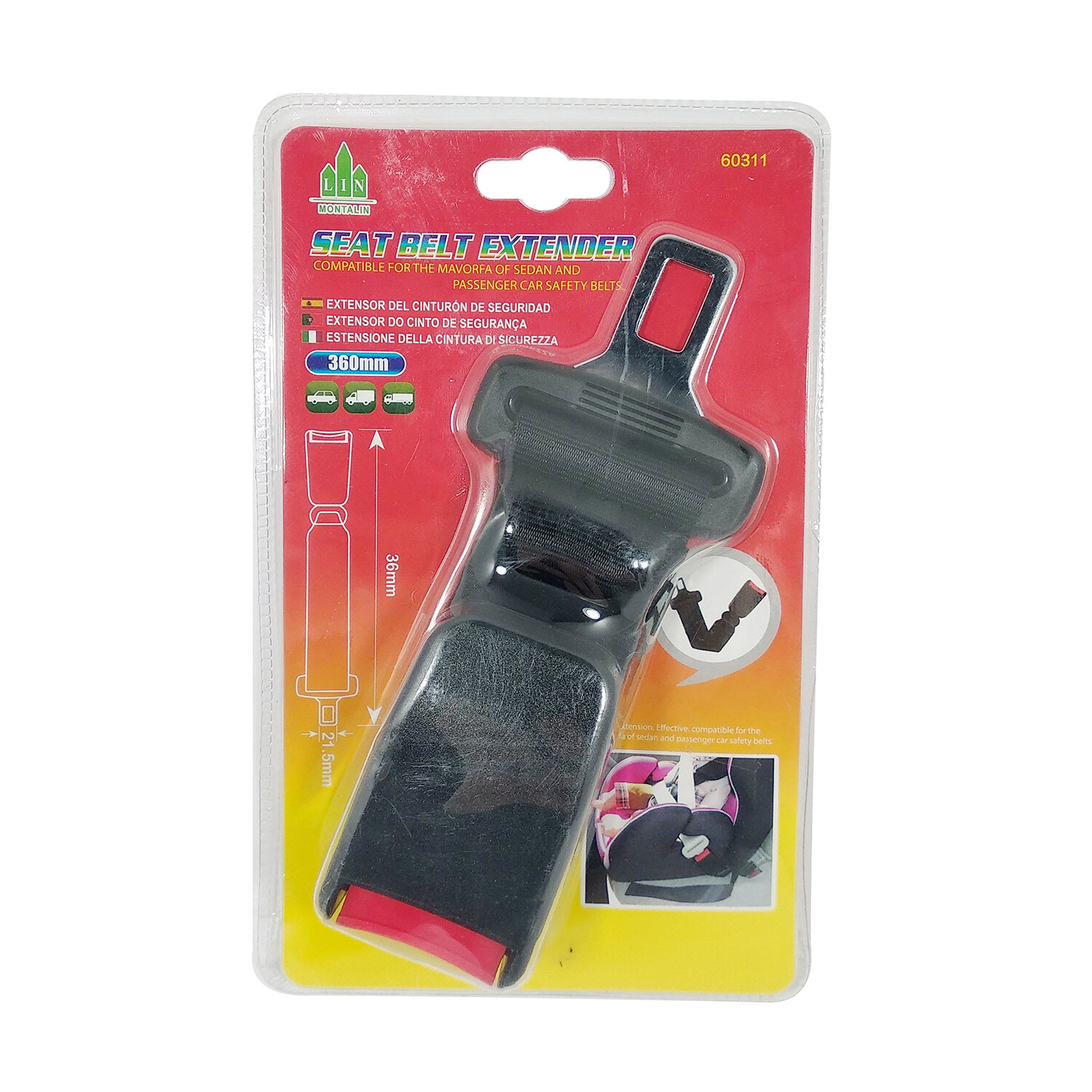 Extensor Cinturon Alargador coche Extensible cm,MONTALIN | eBay