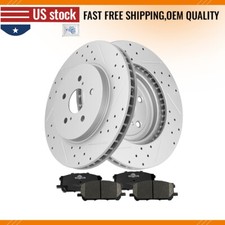 Front Brake Rotors Ceramic Pads For Lexus RX330 RX350 RX400H Toyota Highlander