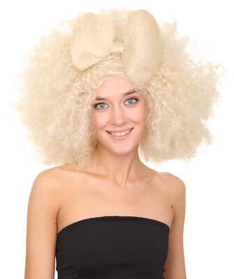 HPO Damen Jumbo Afro kleine Schleife Perücken Sammlung, Super Größe Halloween Perücken,