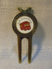 San Francisco Divot Tool Trolly Golf Ball Marker Marks
