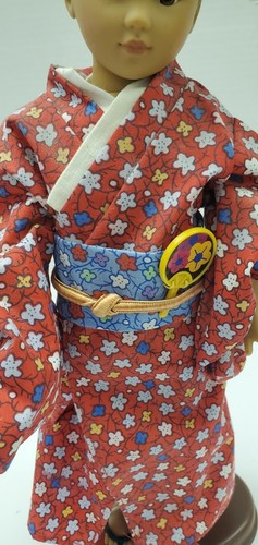 1995 Unimax Toys International Doll of Nation Japan Kimono 12" Fan.. Beautiful - Picture 3 of 7