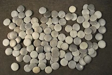 118 JAPANESE BLACK SLATE GO BOARD STONES PIECES / REPLACEMENTS / LOT