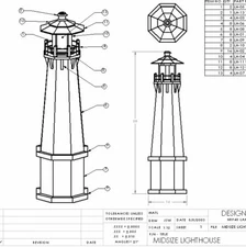 DIY Wood Lighthouse Woodworking Plans Project