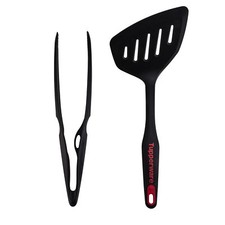 Tupperware Grillzange schwarz + Pfannenwender groß