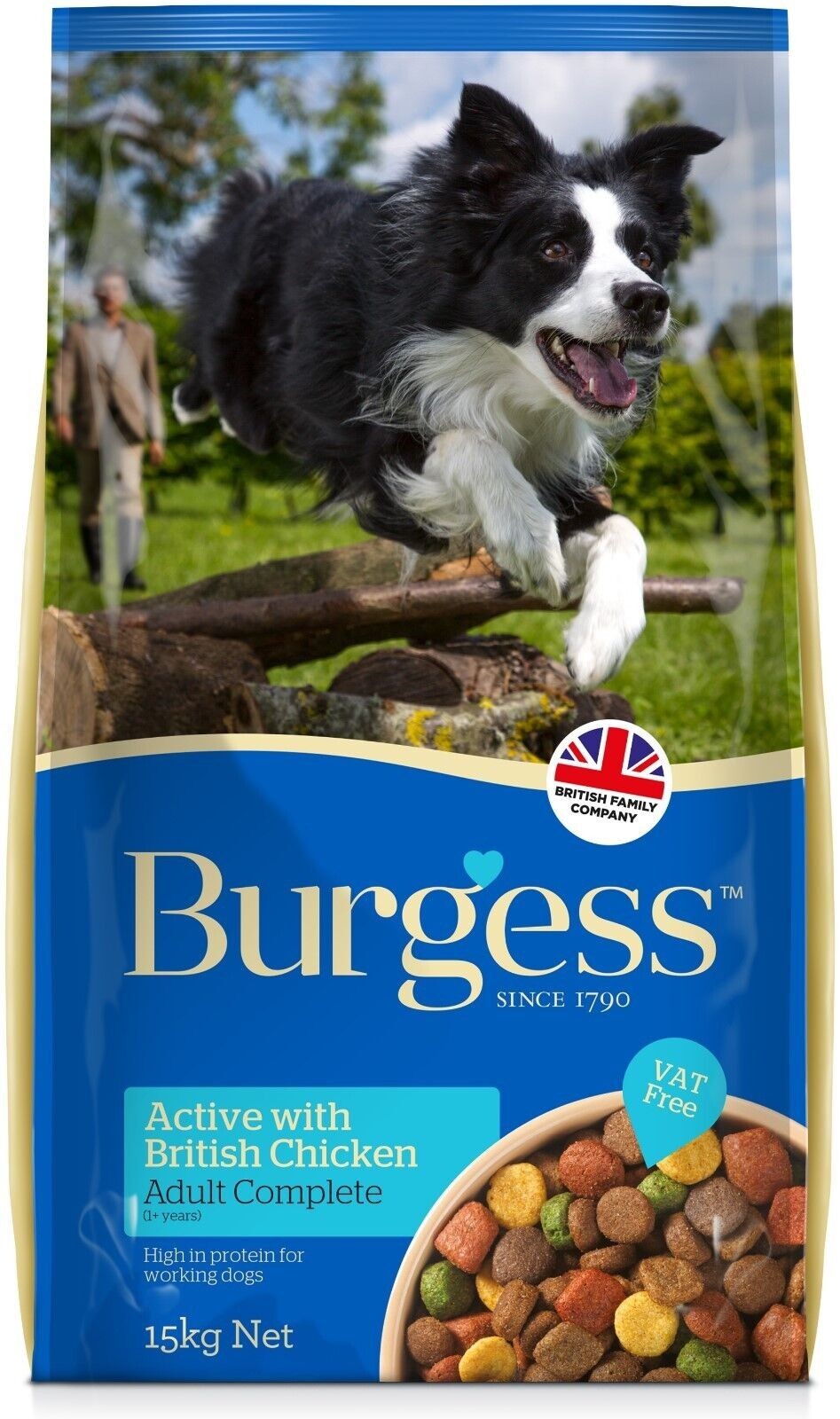 Burgess Active Adult Dog Complete Chicken And Beef Food 12.5kg Bag