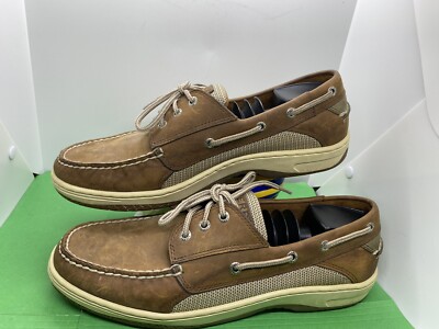 SPERRY Top Sider Men Billfish 3 Eye Boat Shoe Dark Tan  display picture 1