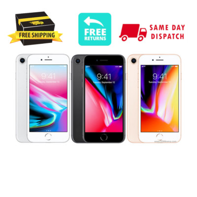 Apple iPhone 8 256GB|64GB Gray Red Silver Verizon Att Unlocked GSM CDMA iOS LTE