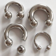 1 x Piercing Hufeisen Ring 3 - 5 - 6 - 8mm lieferbar Prinz Albert XL Studio Ware
