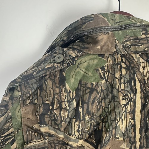 Mens VTG 90s Civilian M-65 Hunting Field Jacket - Trebark Sz M 1990s Camo Army - Picture 9 of 17