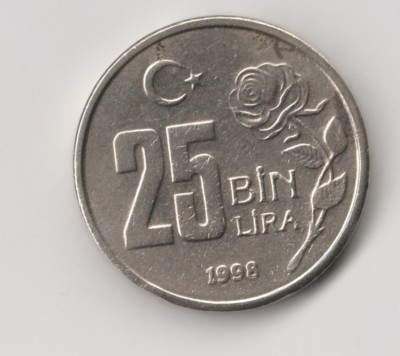 25 Bin Lira (25000) Türkei  1998  (2068)