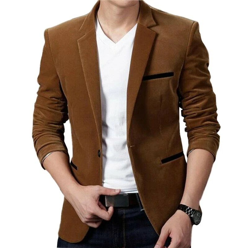 Blazer Sacos Chaqueta Para Hombres Traje Ropa de Moda de Hombre Chamarra | eBay