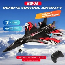 SU27 Fighter Glider RC Airplane 2.4G 2CH Remote Control Fixed Wing RTF LED Toys