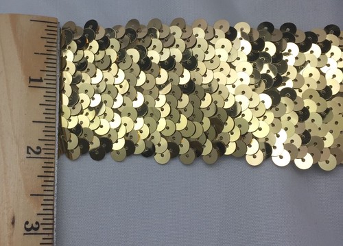 6 ROW (2-1/8") STRETCH SEQUIN TRIM - 6 Continuous Yards - Many Colors Available - Picture 28 of 29