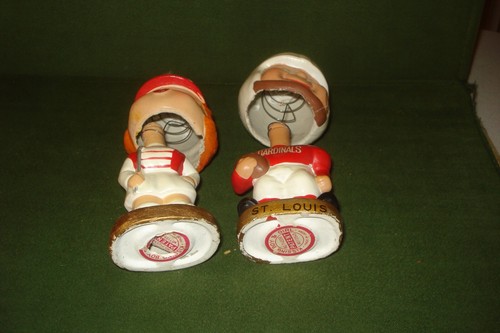 VINTAGE 1960er ST. LOUIS CARDINALS FOOTBALL KÜSSENDE WACKELKÖPFE, NICKEN JAPAN - Bild 7 von 9
