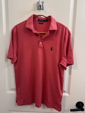Polo Ralph Lauren Men's Custom Slim Fit Polo Shirt Soft Cotton Small Size Red