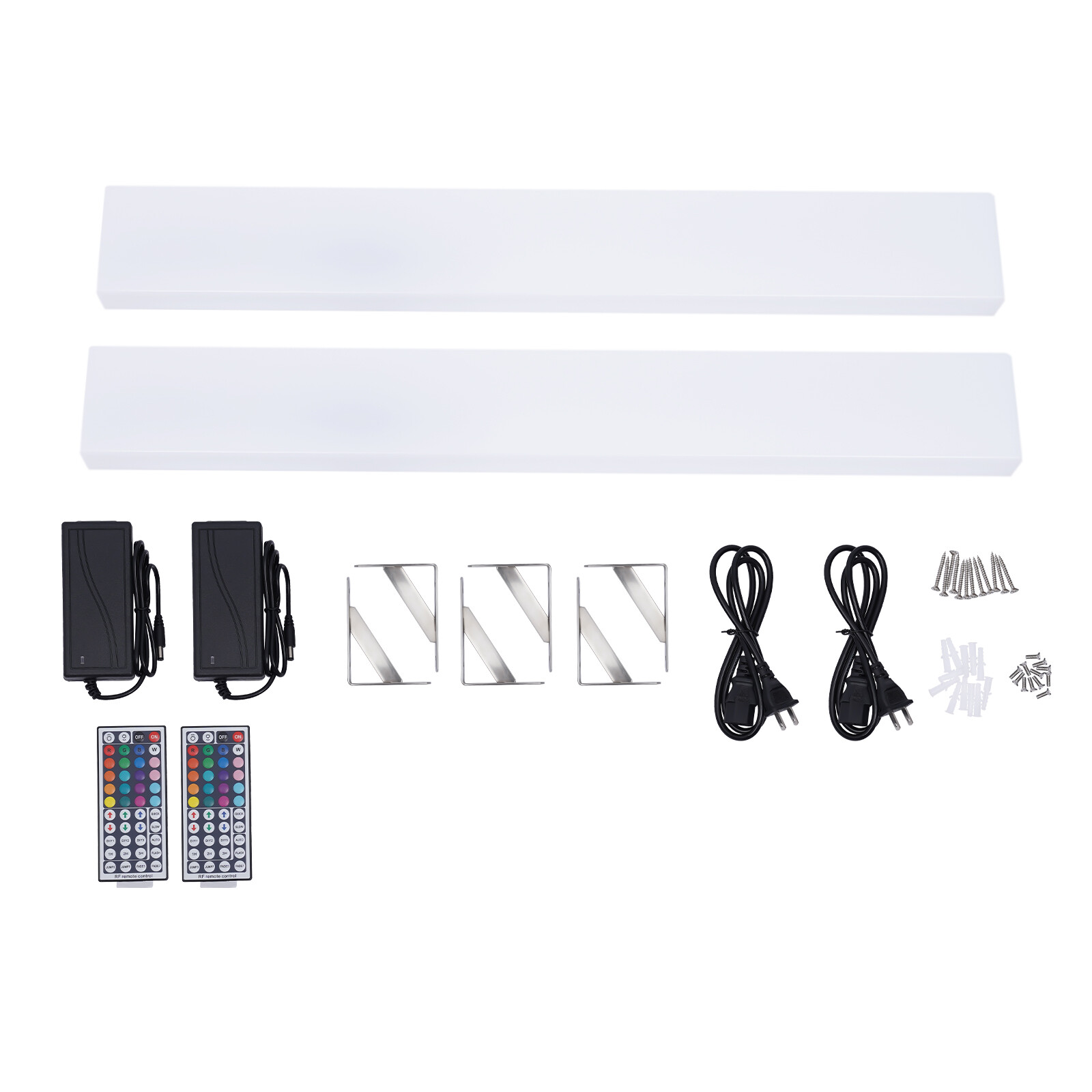 2Pcs 32" Liquor Bottle Display Shelf LED wine rack Acrylic Lighted Bar Shelf New