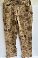 LRL Ralph Lauren Jeans womens 12 fall Straight Leg multicolor Cotton Spandex