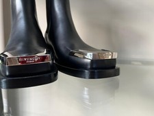 Givenchy , Austin Show Silver Toe Box Boots i...