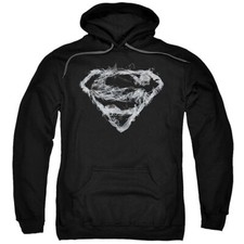 SUPERMAN SMOKING SHIELD Licensed Adult Pullover Hooded Sweatshirt Hoodie SM-5XL