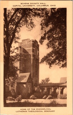 Schenk Divinity Hall, Capital University Columbus OH Vintage Postcard P79