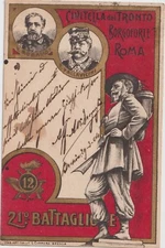 ITALY 1904 TERAMO 21 BATTALION CIVITELLA DEL TRONTO BORGOFORTE BERSAGLIERI