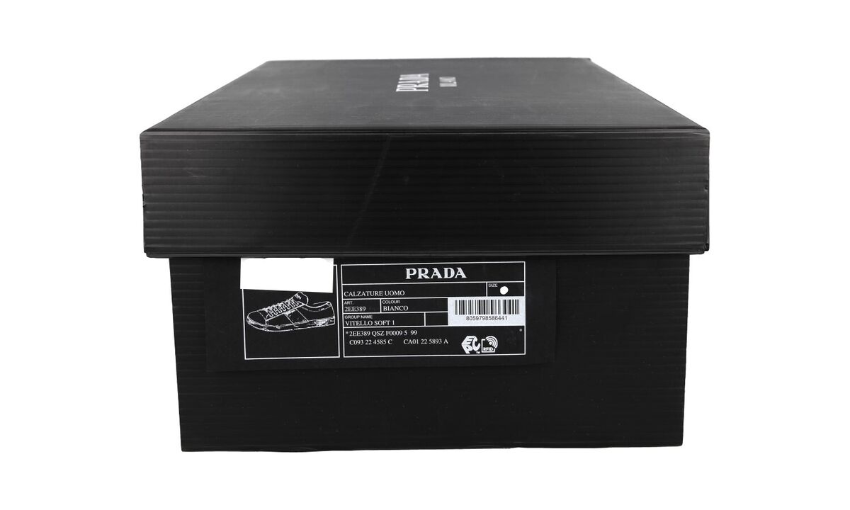 PRADA DOWNTOWN AVENUE SNEAKERS SHOES 2EE389 WHITE LEATHER US PRADA DOWNTOWN AVENUE SNEAKERS SHOES 2EE389 WHITE LEATHER US