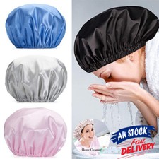 Double-layer Shower Cap Waterproof Reusable EVA Shower Cap Hair Protection AUS