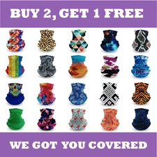 Neck Gaiter Bandana Face Mask Cooler UV Sun Protection Cooling Gator Head Shield