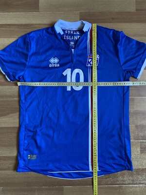ICELAND 2016 2017 HOME FOOTBALL SHIRT SOCCER JERSEY sz S ERREA #10