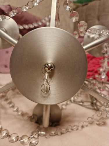 Kronleuchter mit Glitzersteinen, IKEA, silber - Bild 7 von 11