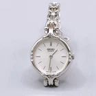 SEIKO Vintage Bracelet Watch 2320-6090 Quartz Silver White Women's