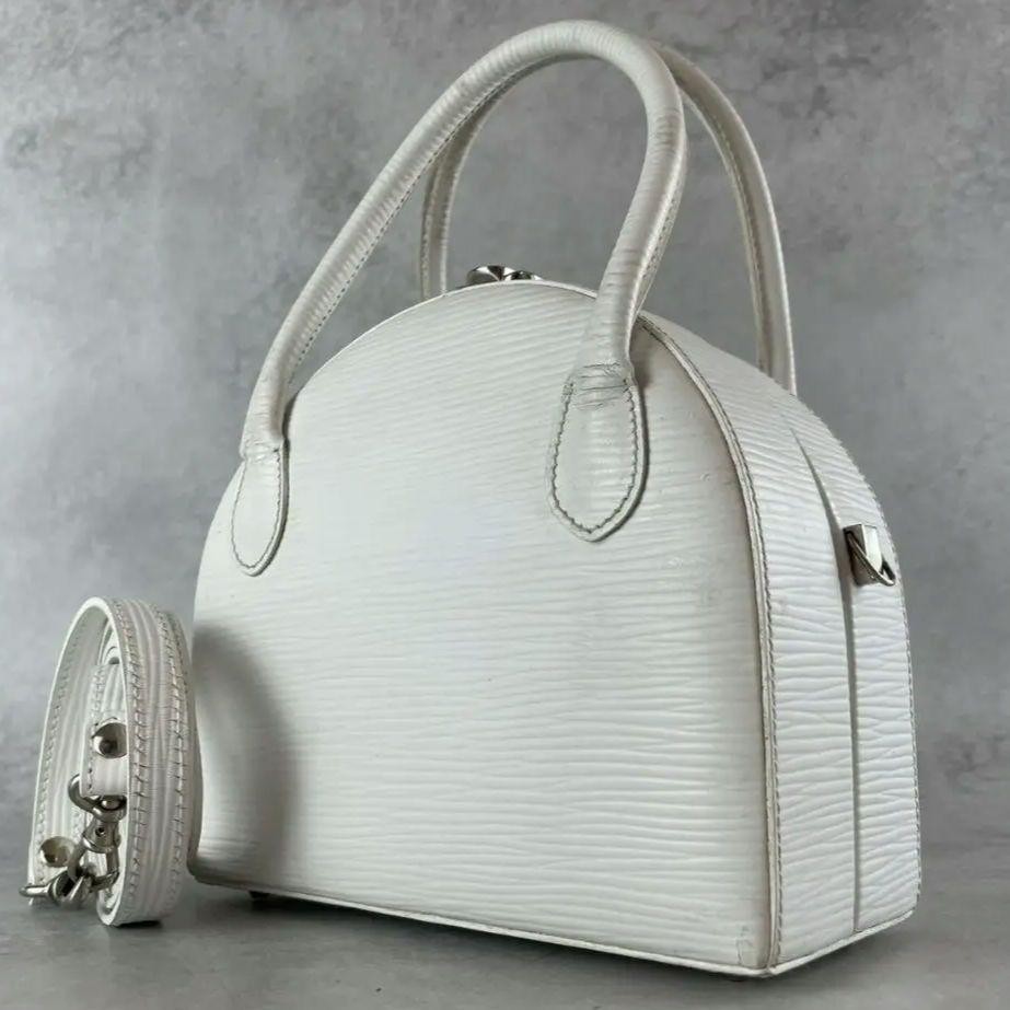 Fendi Vanity 2Way Shoulder Bag in White Epi Leather Pre-Owned