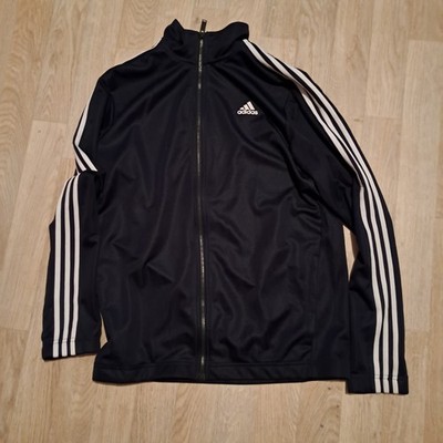 AdidasTrainingsjacke Größe L dunkelblau/weiß unisex