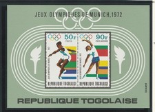Togo  bloc   jeux olympiques  de Munich   1972  num   62   **