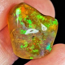 15.4Ct African Polished Crystal Opal Nugget Carved Facet Rough Specimen UYWC978