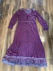 Fat Face Size 10 Pink Patterned Dress Waist Tied