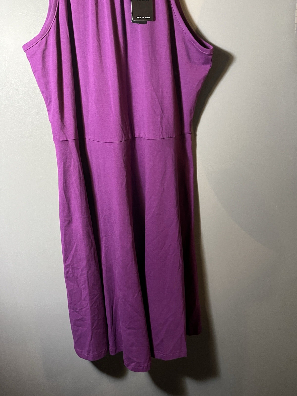 Ouges Purple Dress Tie Around Neck Sleeveless Dre… - image 2