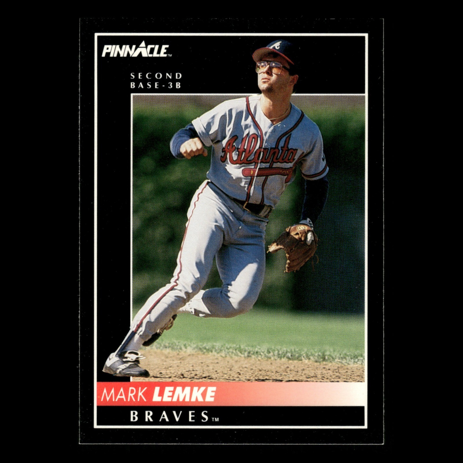 Mark Lemke #426 1992 Pinnacle Atlanta Braves Baseball Card MLB