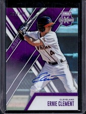 2017 Panini Elite Extra Edition Ernie Clement Auto Aspirations Purple #/100
