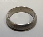Simple Sterling Silver Round Band Ring - Size 6 (FLAWED) — photo 2