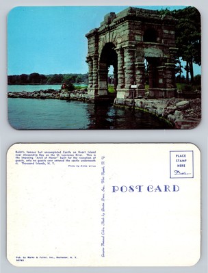 Castle on Heart Island Thousand Islands NY Vintage Postcard Photo Aleko Lilius