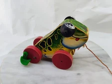 Vintage 1950s Fisher Price Jolly Jumper Pull Toy #450