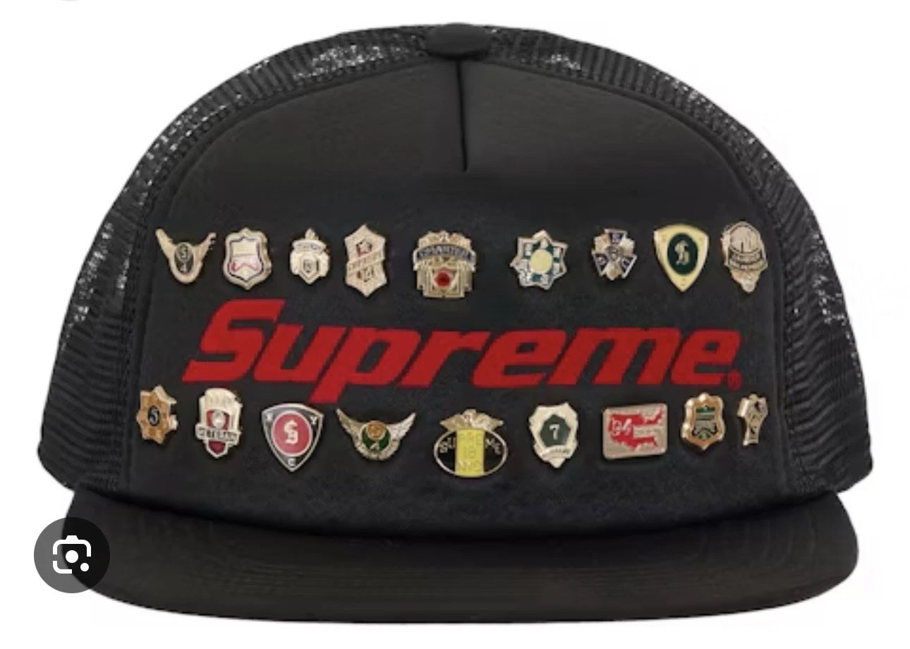 Supreme Pins Mesh Back 5-Panel Black