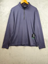 NWT Linksoul Performance Wicking Cooling 1/4 Zip Shirt Pullover Odyssey Blue