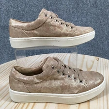 Sofft Shoes Womens 6.5 M Sanders Sneakers Brown Leather Lace Up Casual Low Top