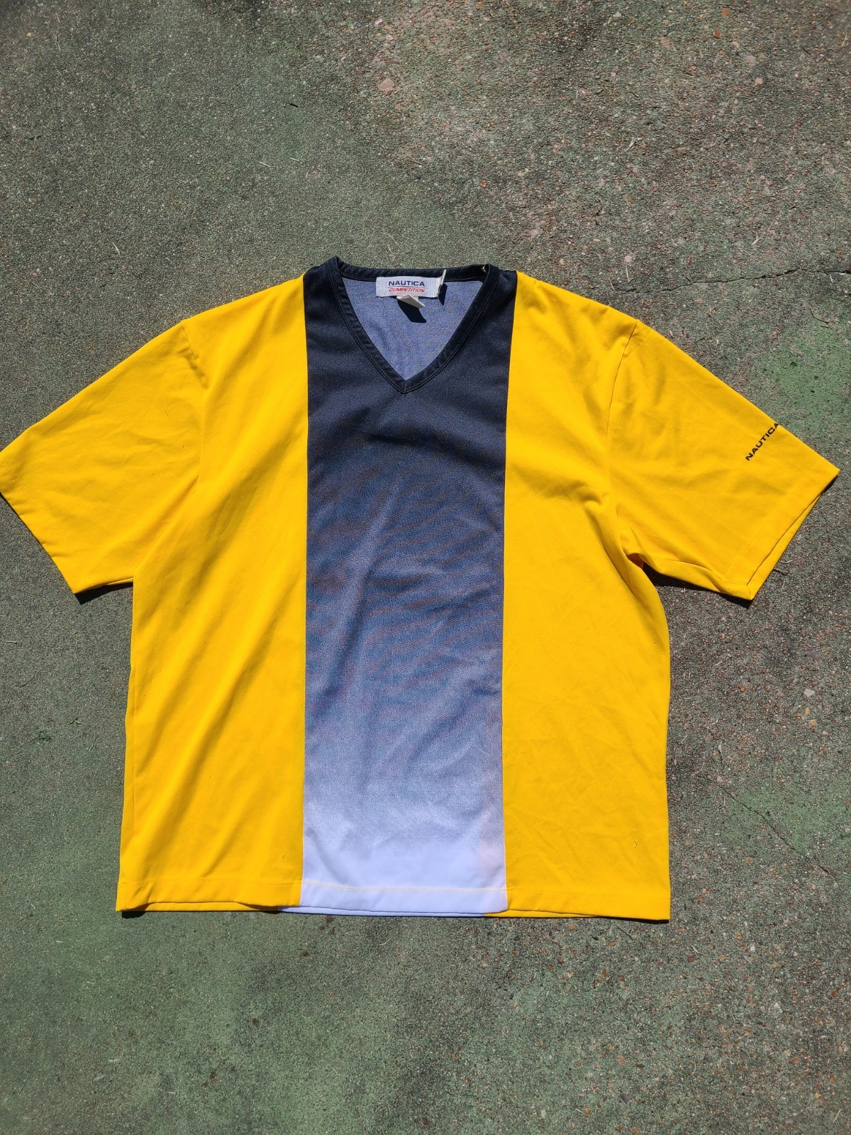 Vintage 90s Nautica Competition Shirt Rare Colorway Size Large Made In USA