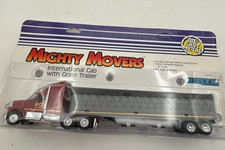 1987 Ertl Mighty Movers INTERNATIONAL CAB WITH GRAIN TRAILER - 1:64