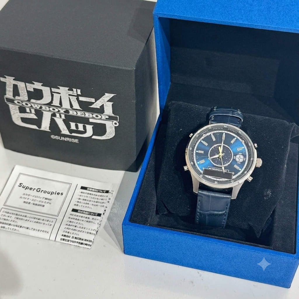 Reloj Modelo Cowboy Bebop Spike Spiegel Para Hombre Super Groupies Limitado con Caja SIN USAR